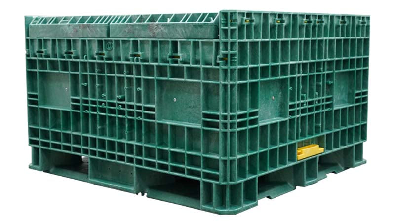 Collapsed green hopper bottom