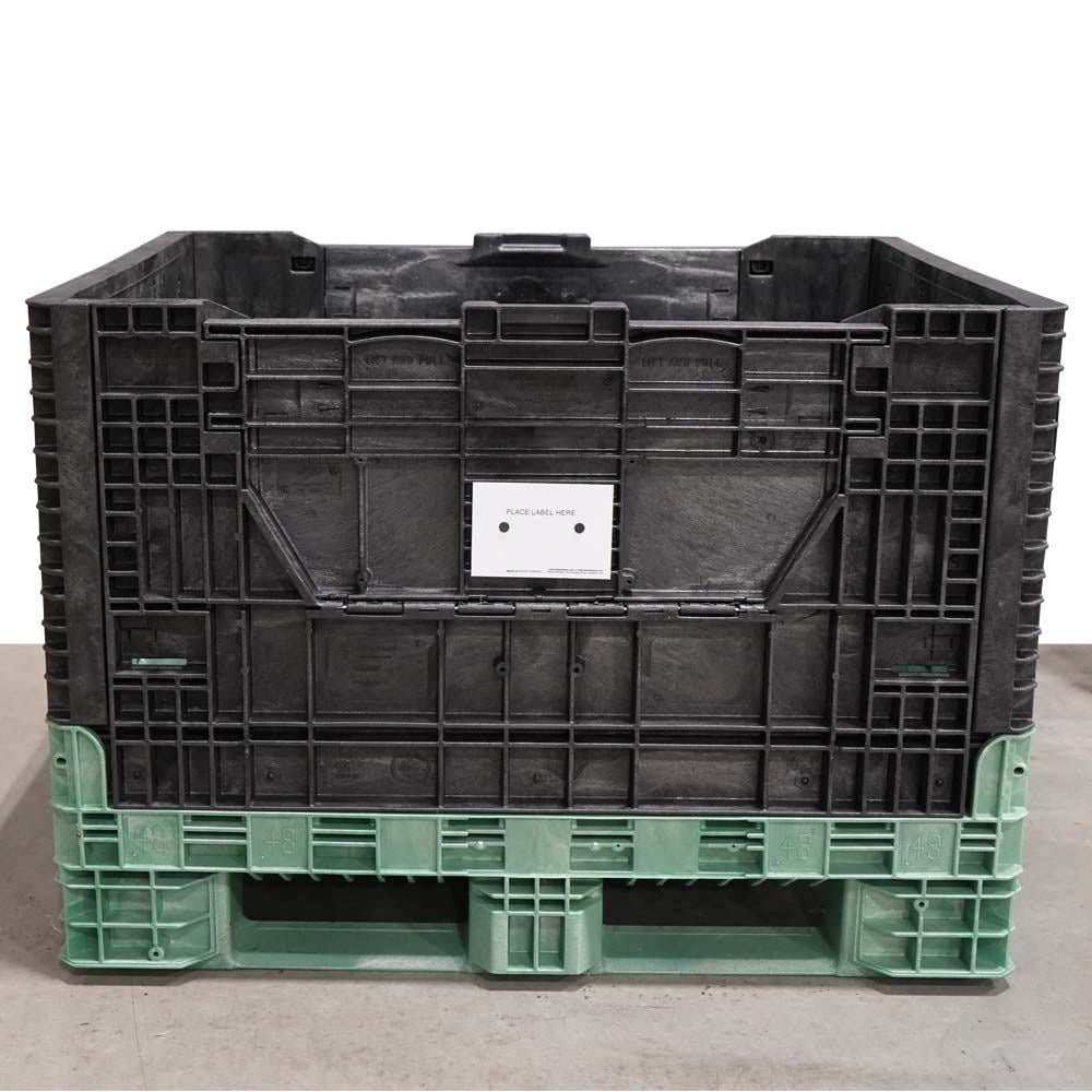 Refurbished 40" x 48" x 34" Used Collapsible Bulk Container 