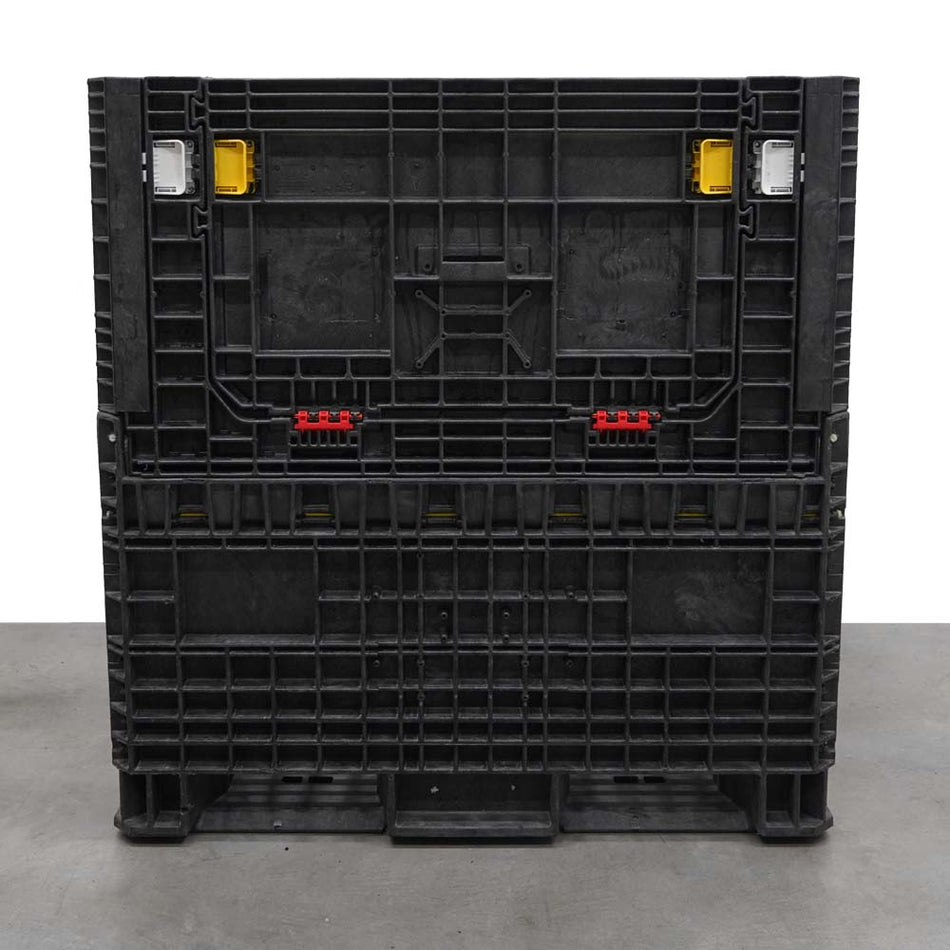 Refurbished 45" x 48" x 50" Used Collapsible Bulk Container (2 Doors)