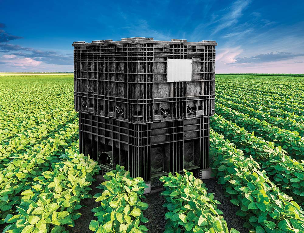 Seed box in a feild 