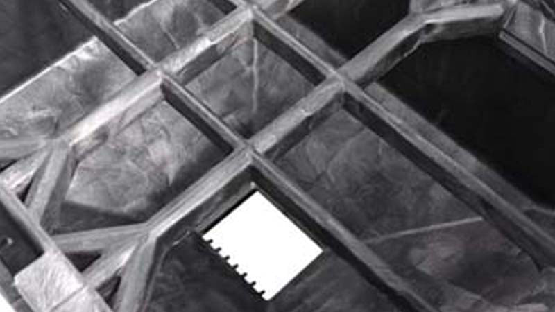 Inside view of seed box